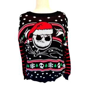 Disney Burtons Nightmare Before Christmas Sweater 3X Jack Skellington Unisex